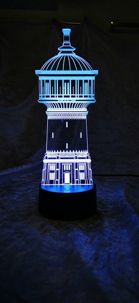Leuchtschild Salbker Wasserturm