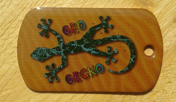 Tag mit Gecko personalisiert